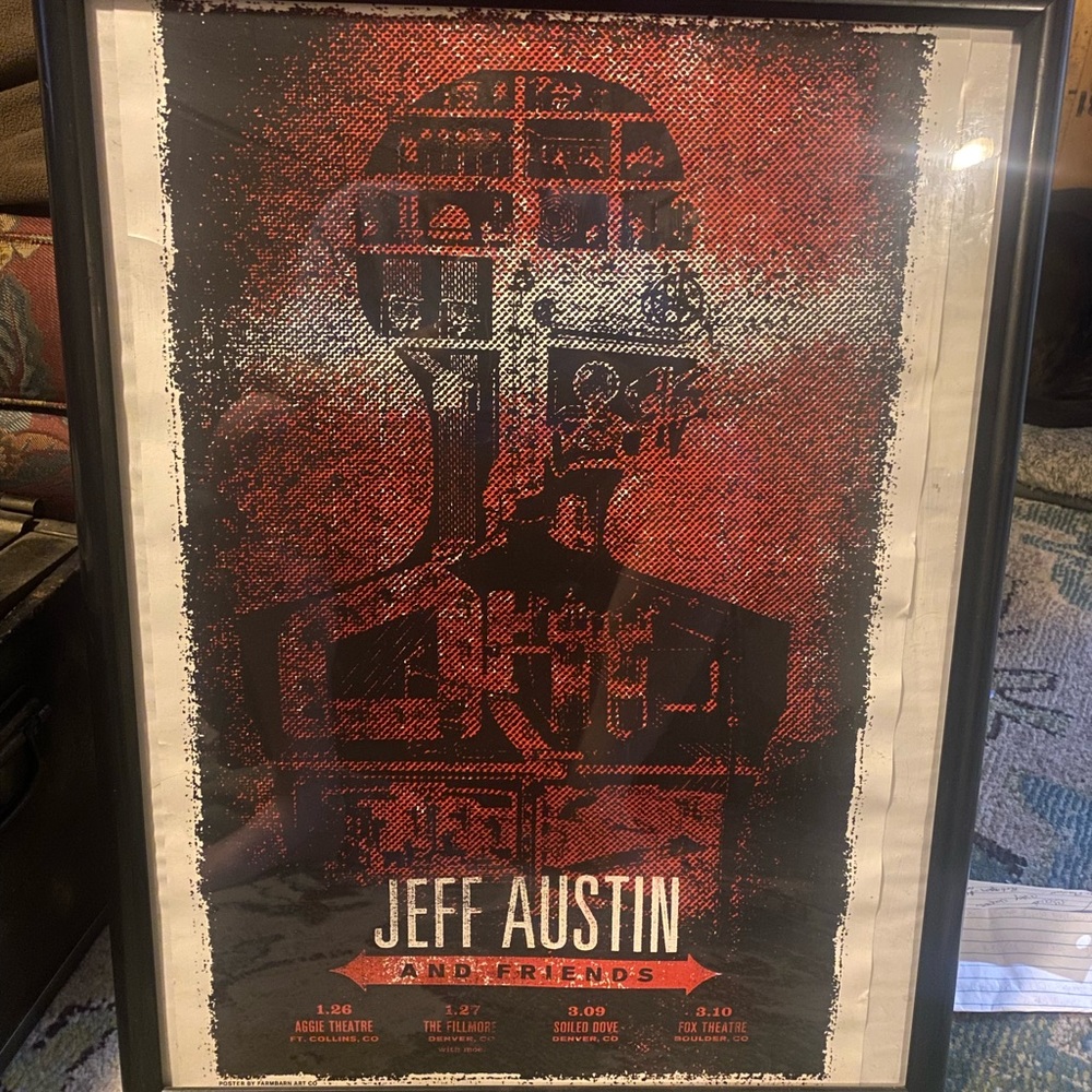 Jeff Austin and Friends Moe Tour Poster approx 16x24 YMSB Rare Farmbarn Art Sign